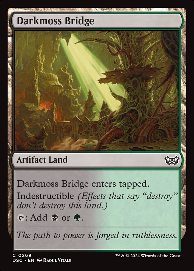 Darkmoss Bridge 269 (Commander: Duskmourn: House of Horror)  | Good Games Morley