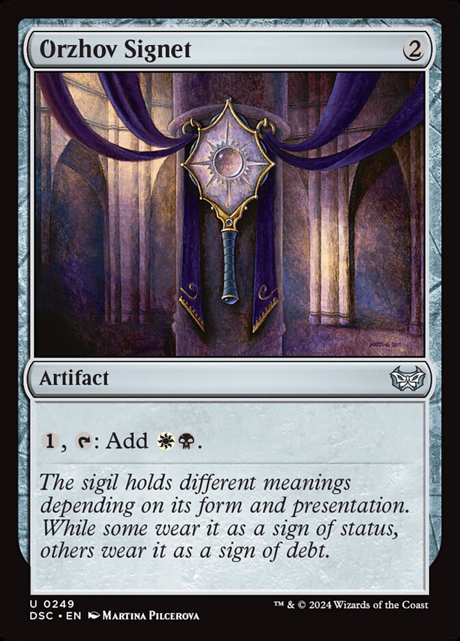 Orzhov Signet 249/40 (Commander: Duskmourn: House of Horror)  | Good Games Morley