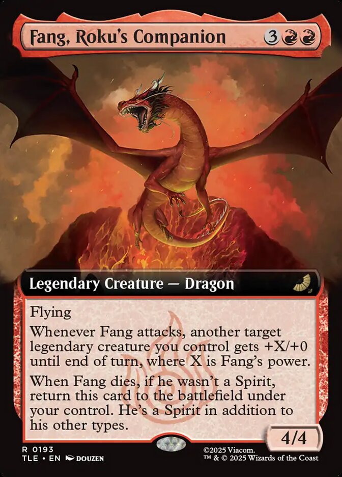 Fang, Roku's Companion 193/317 (Avatar: The Last Airbender: Eternal-Legal)  - Extended Art  | Good Games Morley