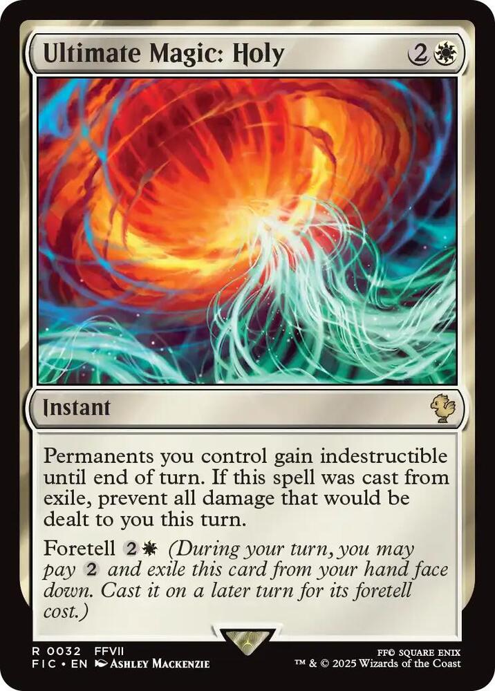 Ultimate Magic: Holy 32 (Commander: FINAL FANTASY)  - Surge Foil | Good Games Morley
