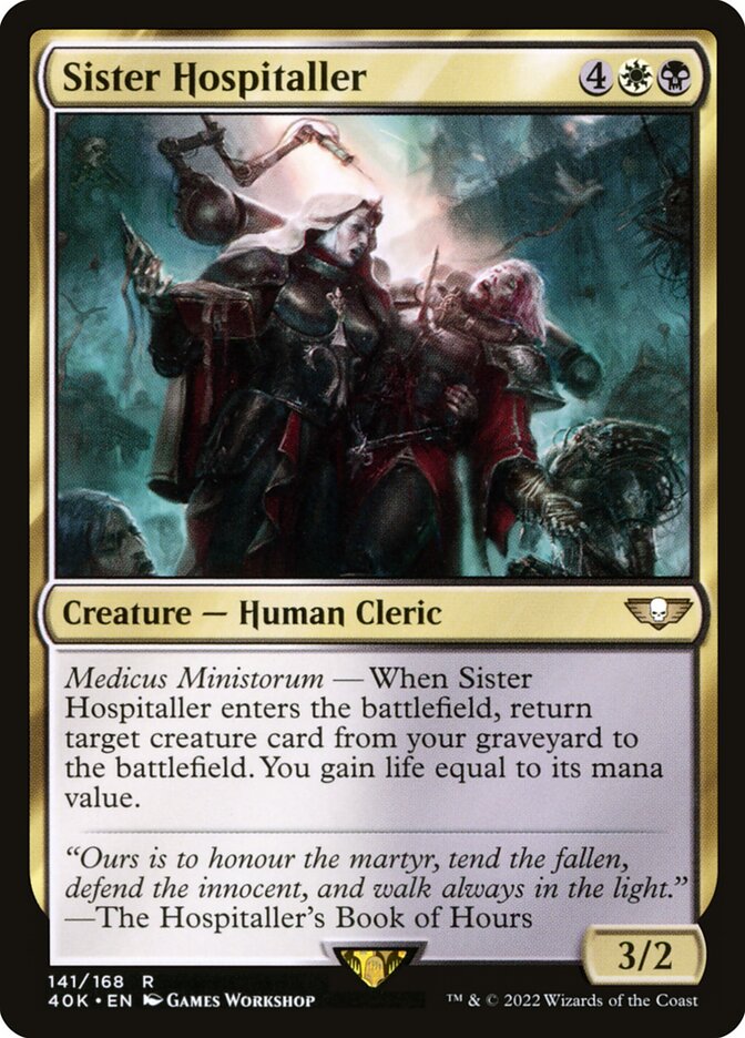 Sister Hospitaller 141 (Universes Beyond: Warhammer 40,000)  | Good Games Morley