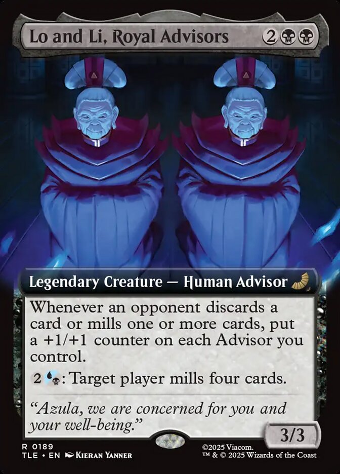 Lo and Li, Royal Advisors 189/317 (Avatar: The Last Airbender: Eternal-Legal)  - Extended Art Foil | Good Games Morley