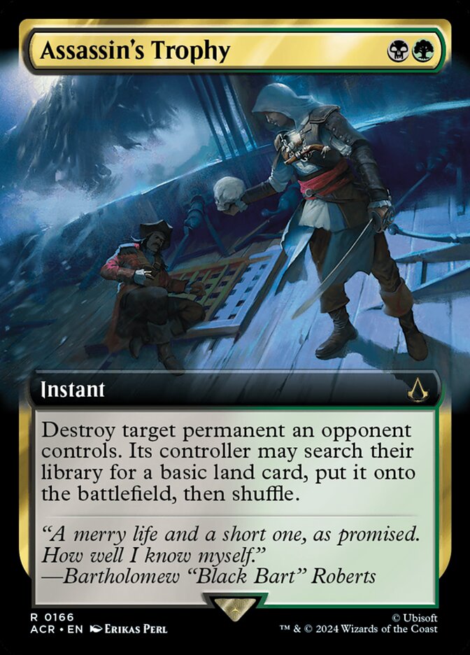 Assassin's Trophy 166/110 (Universes Beyond: Assassin's Creed)  - Extended Art | Good Games Morley