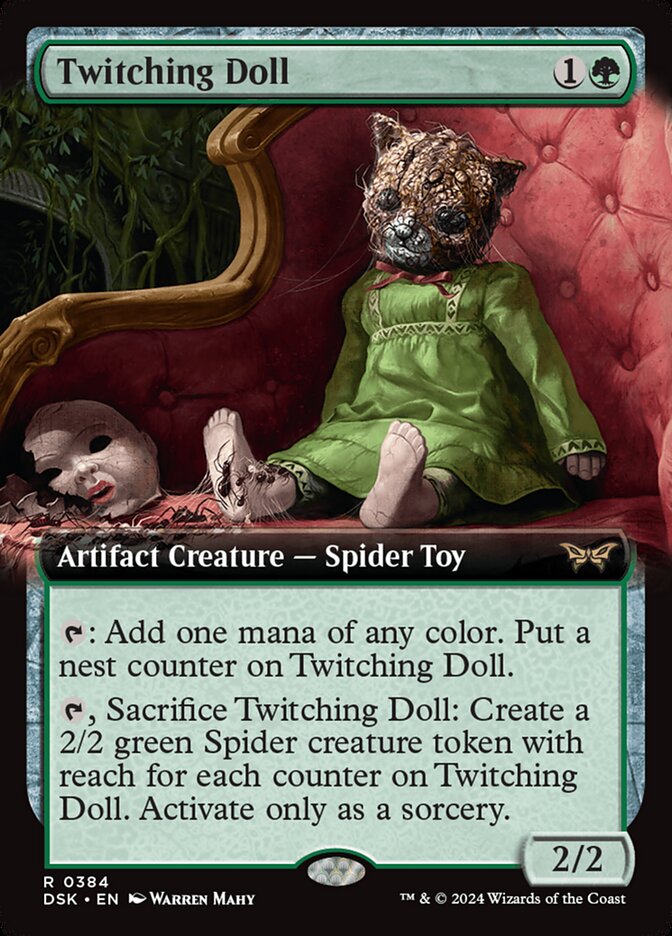 Twitching Doll 384 (Duskmourn: House of Horror)  - Extended Art Foil | Good Games Morley
