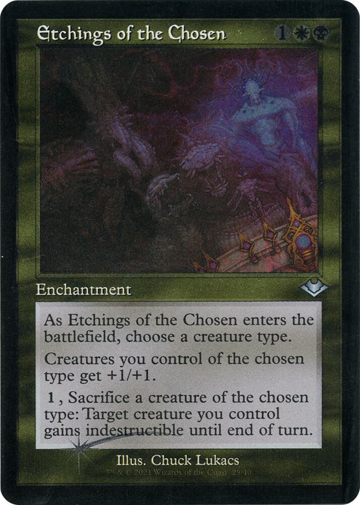 Etchings of the Chosen Retro Frame Foil Etched 25 (Modern Horizons)  - Retro Etched Foil | Good Games Morley