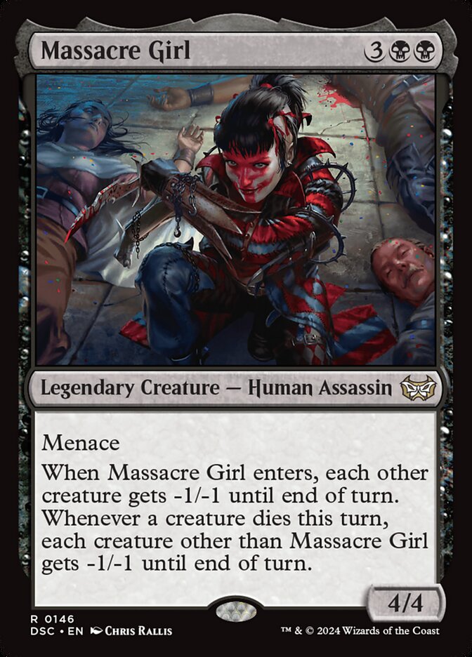 Massacre Girl 146 (Commander: Duskmourn: House of Horror)  | Good Games Morley