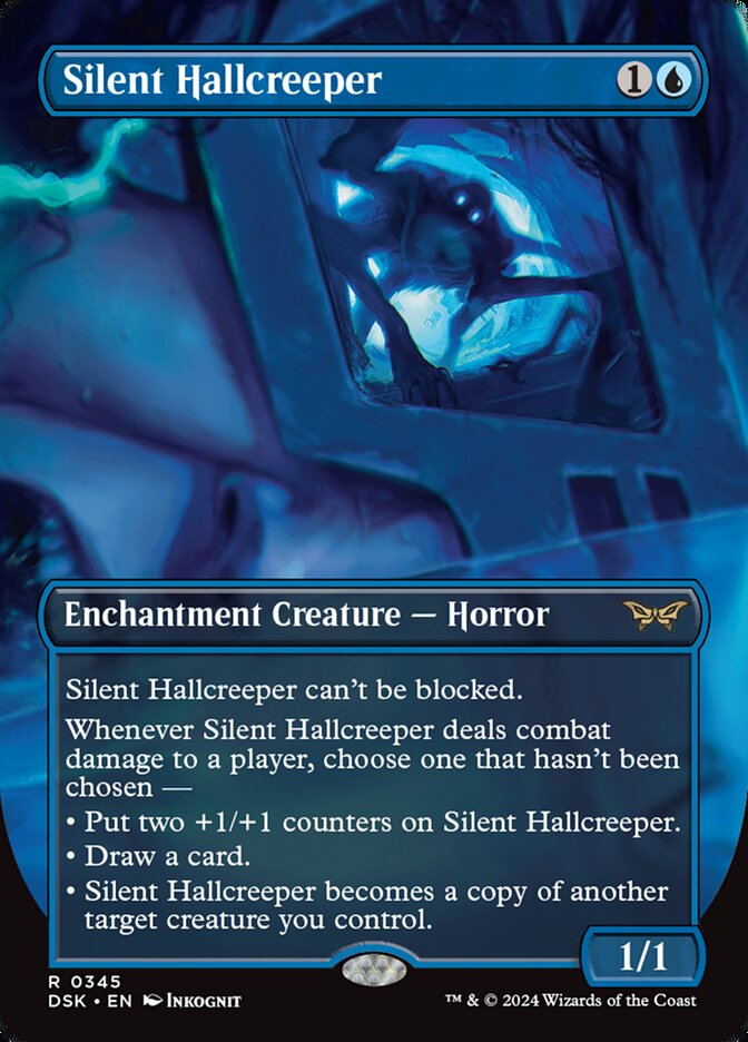 Silent Hallcreeper 345 (Duskmourn: House of Horror)  - Borderless | Good Games Morley