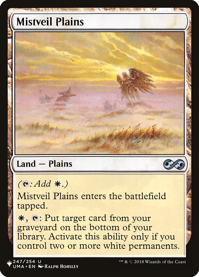 Mistveil Plains UMA-247/5075 (The List Reprints)  | Good Games Morley