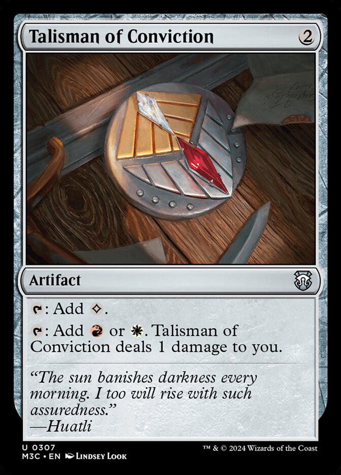 Talisman of Conviction 307/411 (Commander: Modern Horizons 3)  | Good Games Morley