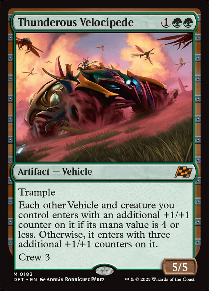 Thunderous Velocipede 183 (Aetherdrift)  - Foil | Good Games Morley