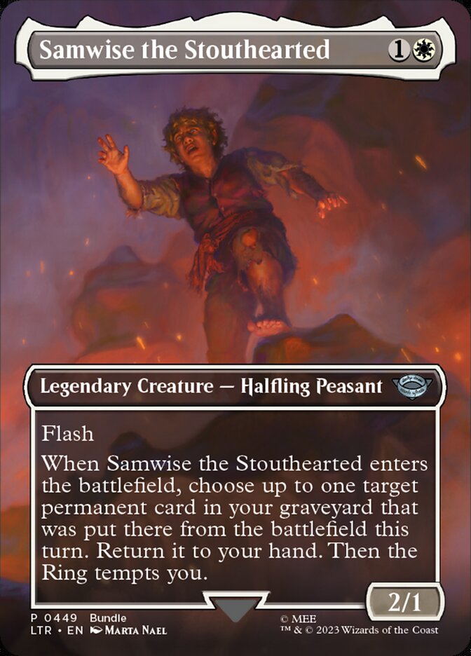 Samwise the Stouthearted Borderless LTR Bundle 449 (Unique and Miscellaneous Promos)  | Good Games Morley