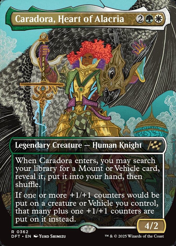 Caradora, Heart of Alacria 362/291 (Aetherdrift)  - Borderless Foil | Good Games Morley