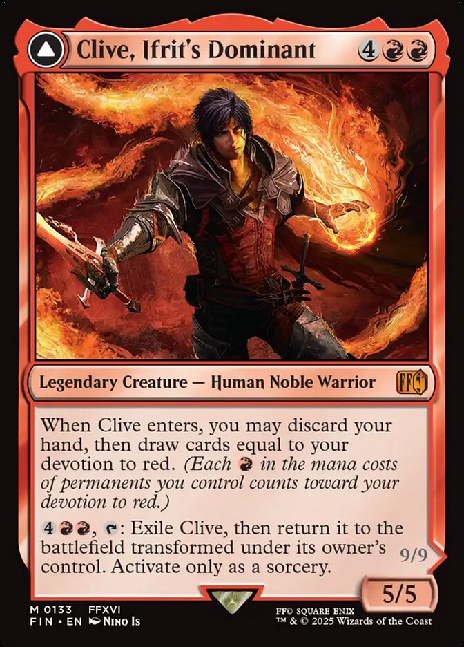 Clive, Ifrit's Dominant 133 (FINAL FANTASY)  - Foil | Good Games Morley