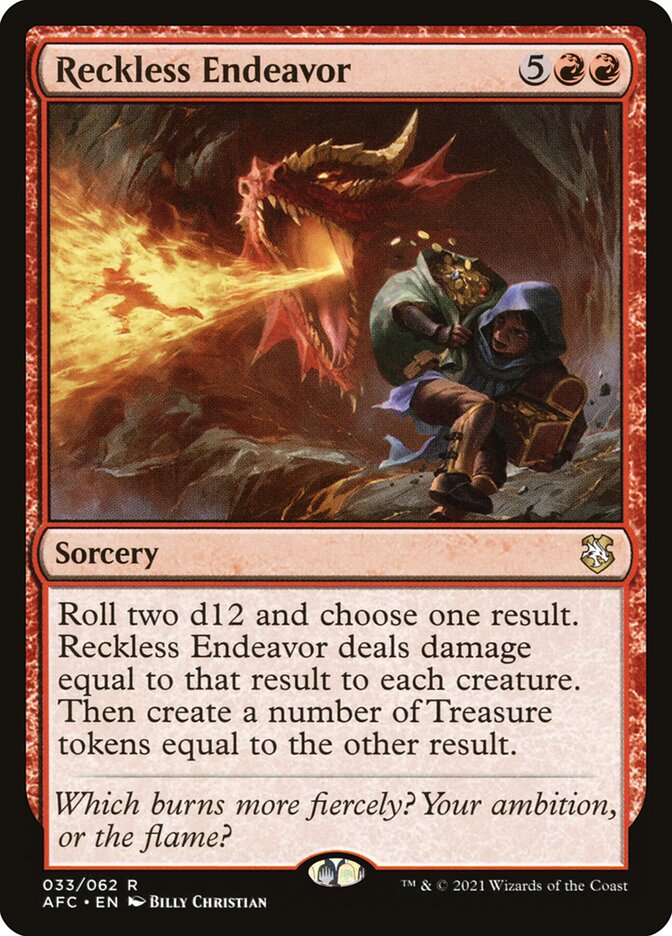 Reckless Endeavor 33 (Commander: Adventures in the Forgotten Realms)  | Good Games Morley