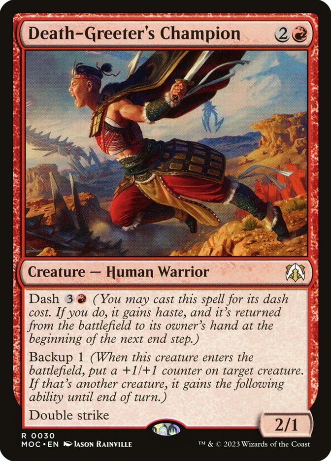 Death-Greeter's Champion 30/444 (Commander: March of the Machine)  | Good Games Morley