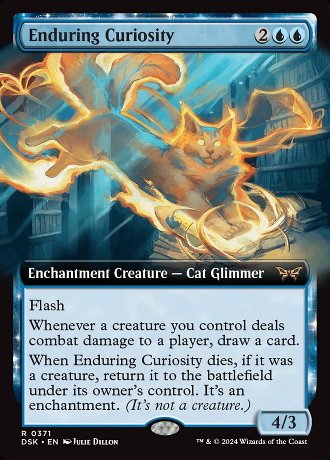 Enduring Curiosity 371 (Duskmourn: House of Horror)  - Extended Art | Good Games Morley
