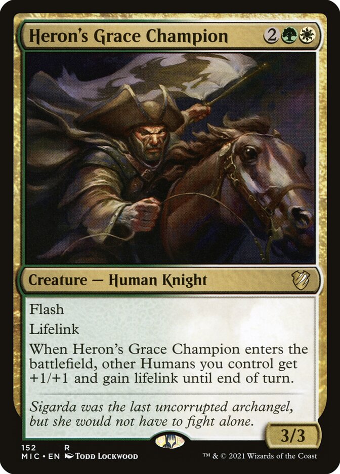 Heron's Grace Champion 152/38 (Commander: Innistrad: Midnight Hunt)  | Good Games Morley