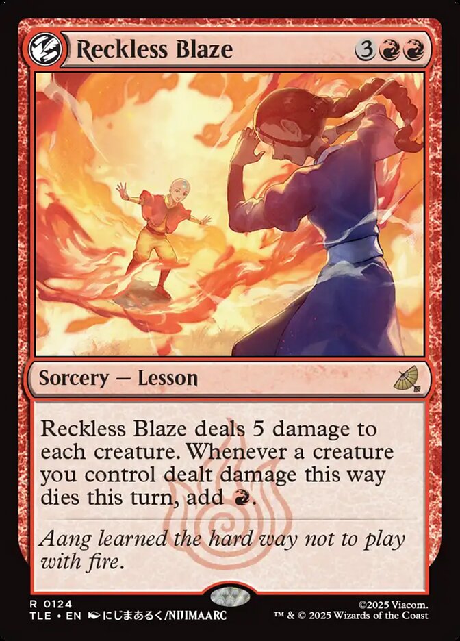 Reckless Blaze 124 (Avatar: The Last Airbender: Eternal-Legal)  - Foil | Good Games Morley