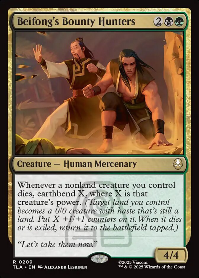 Beifongs Bounty Hunters 209 (Avatar: The Last Airbender)  - Foil | Good Games Morley