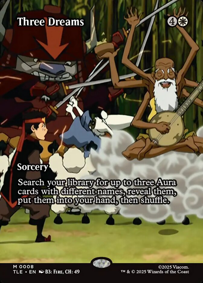 Three Dreams  8/317 (Avatar: The Last Airbender: Eternal-Legal)  - Borderless Foil | Good Games Morley