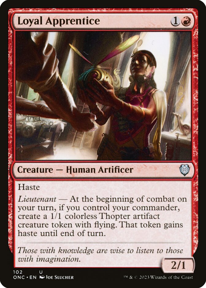Loyal Apprentice 102/28 (Commander: Phyrexia: All Will Be One)  | Good Games Morley