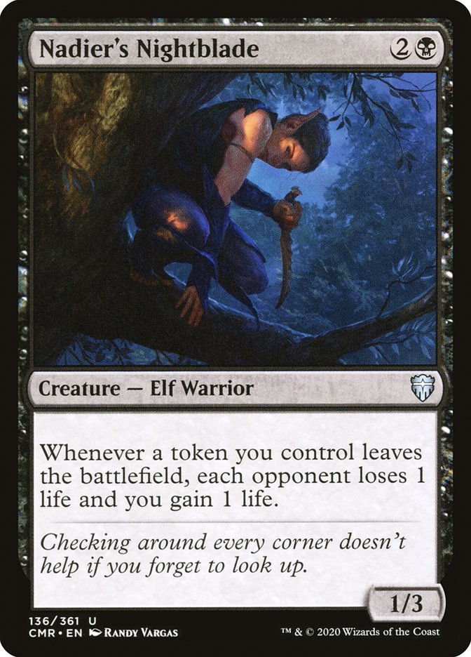 Nadier's Nightblade 136 (Commander Legends)  - Foil | Good Games Morley
