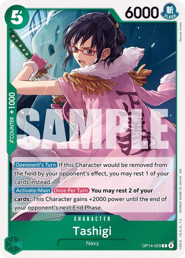 Tashigi OP14-029 (The Azure Sea's Seven)  - Foil | Good Games Morley