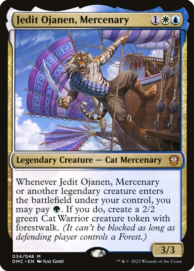 Jedit Ojanen, Mercenary 34 (Commander: Dominaria United)  - Foil | Good Games Morley