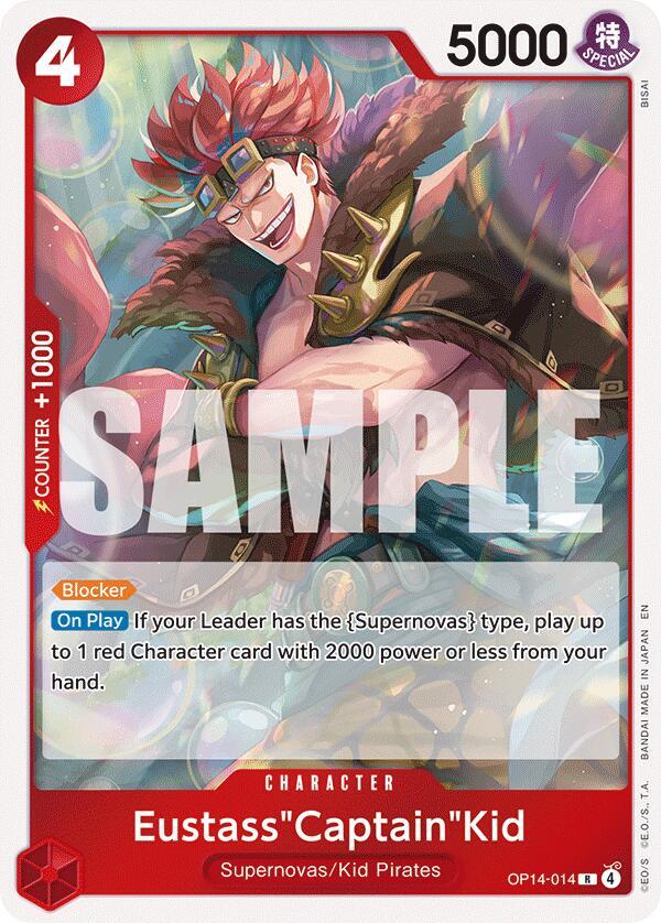 Eustass"Captain"Kid OP14-014 (The Azure Sea's Seven)  - Foil | Good Games Morley