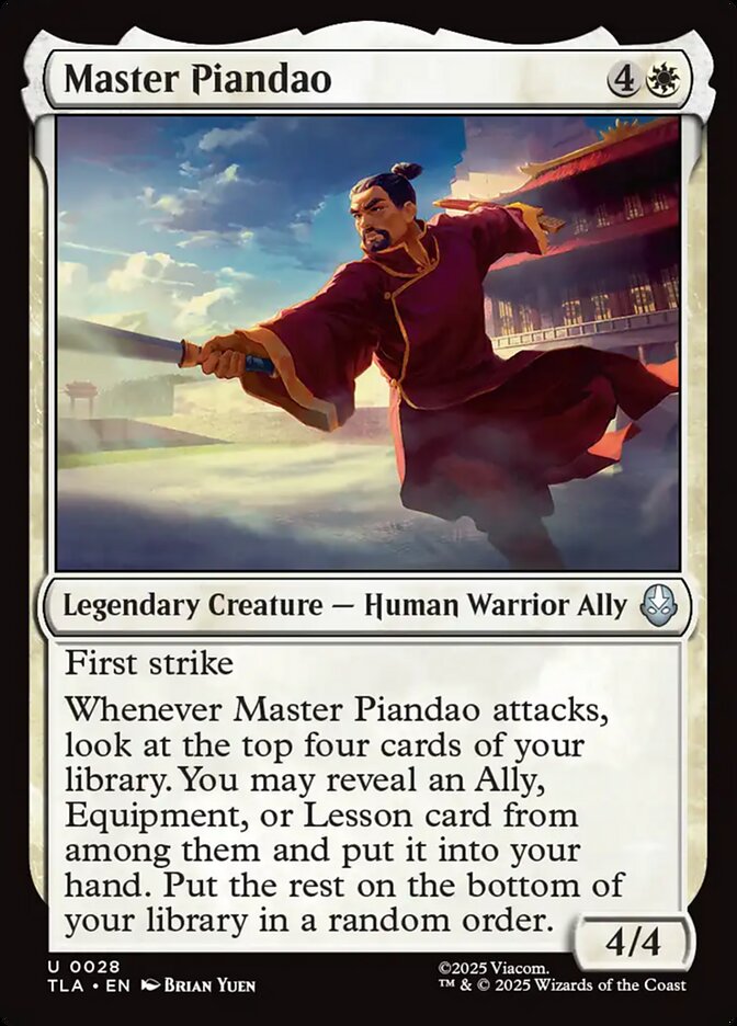 Master Piandao 28/286 (Avatar: The Last Airbender)  | Good Games Morley