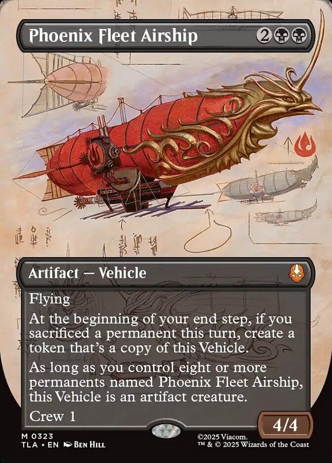 Phoenix Fleet Airship 323/286 (Avatar: The Last Airbender)  - Borderless Foil | Good Games Morley
