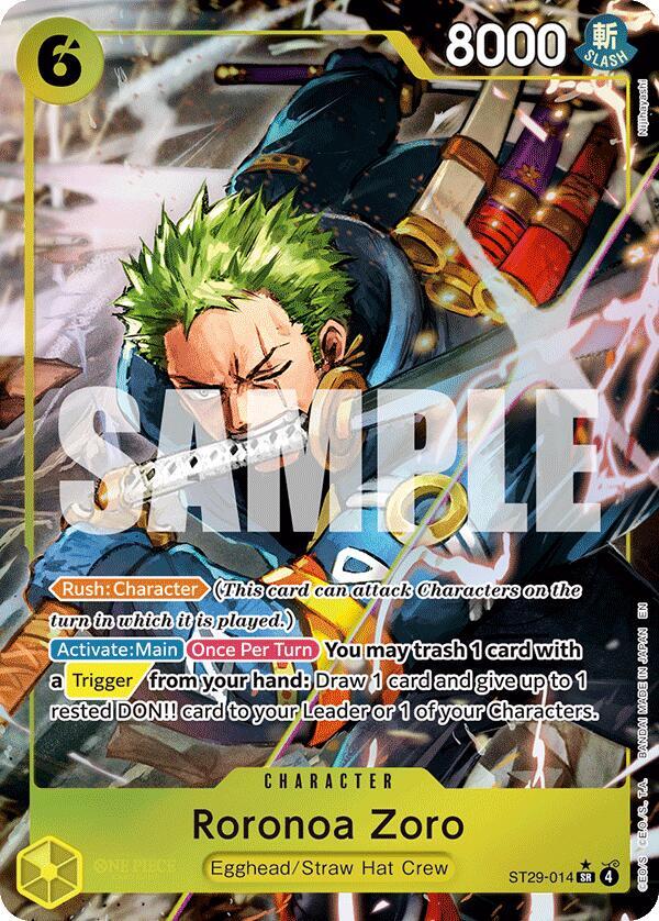 Roronoa Zoro ST29-014 (Starter Deck 29: Egghead)  - Full Art Foil | Good Games Morley