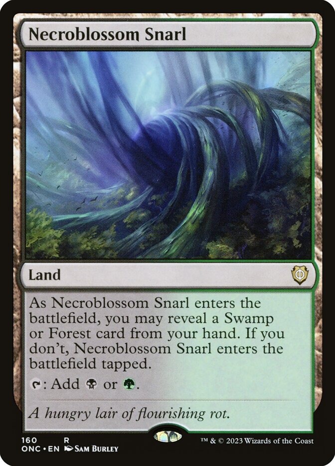 Necroblossom Snarl 160/28 (Commander: Phyrexia: All Will Be One)  | Good Games Morley