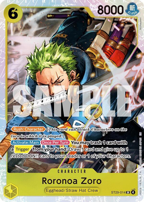 Roronoa Zoro ST29-014 (Starter Deck 29: Egghead)  - Foil | Good Games Morley