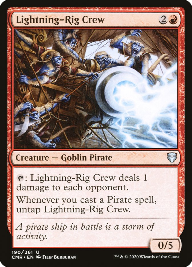 Lightning-Rig Crew 190 (Commander Legends)  | Good Games Morley