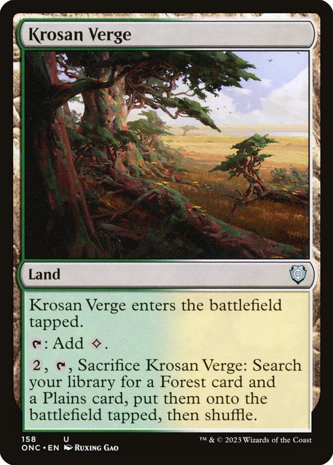 Krosan Verge 158/28 (Commander: Phyrexia: All Will Be One)  | Good Games Morley