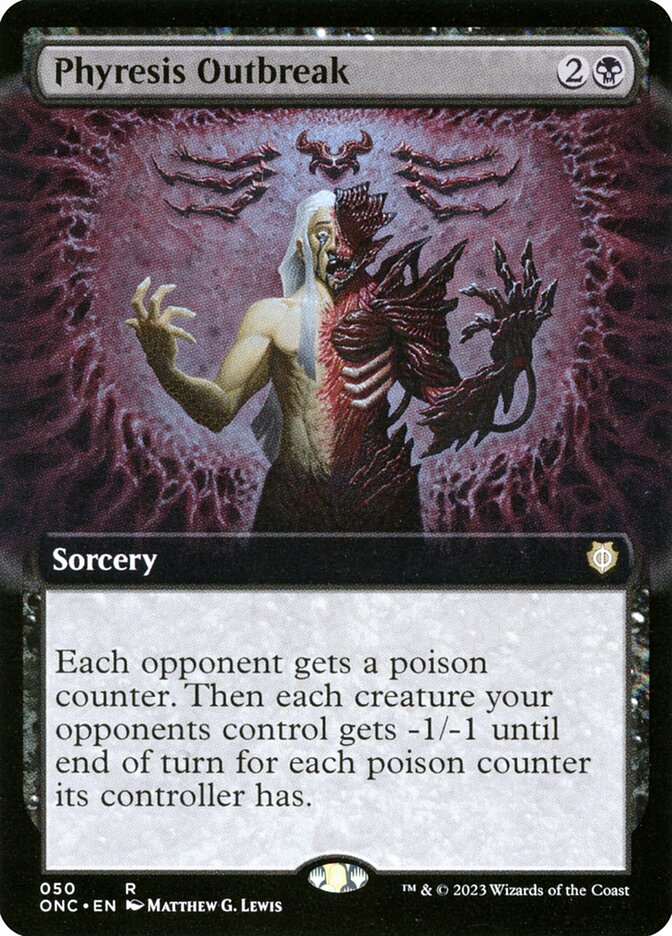 Phyresis Outbreak 50 (Commander: Phyrexia: All Will Be One)  - Extended Art | Good Games Morley