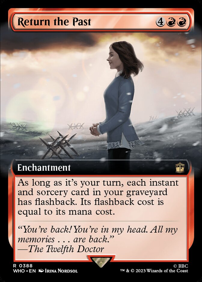 Return the Past Extended Art 388 (Universes Beyond: Doctor Who)  - Extended Art Foil | Good Games Morley