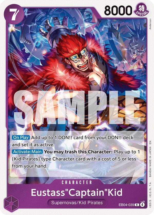 Eustass"Captain"Kid EB04-039 (The Azure Sea's Seven)  - Foil | Good Games Morley