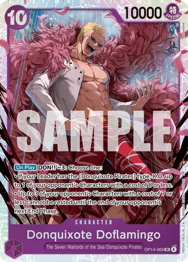 Donquixote Doflamingo OP14-069 (The Azure Sea's Seven)  - Foil | Good Games Morley