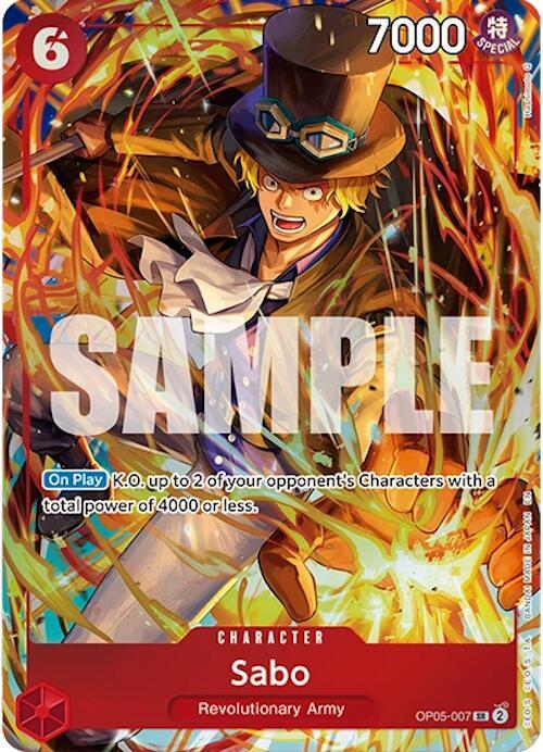 Sabo (Illustration Box Vol.5) OP05-007 (One Piece Promotion Cards)  - Foil | Good Games Morley