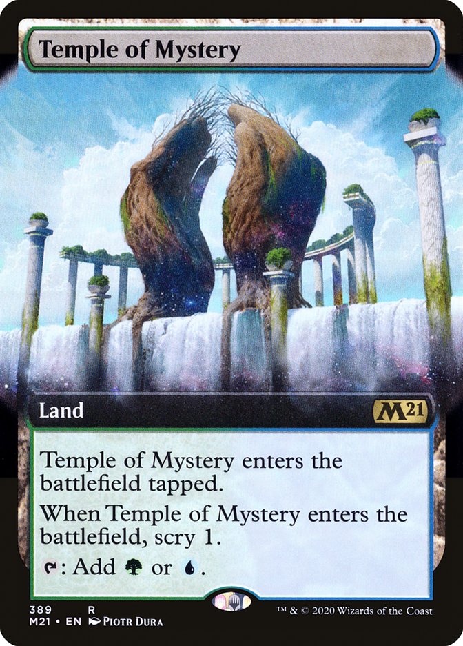 Temple of Mystery 389 (Core Set 2021)  - Extended Art Foil | Good Games Morley