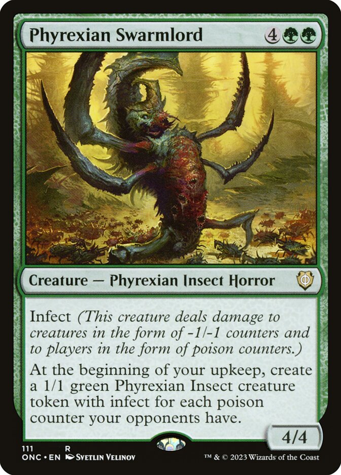 Phyrexian Swarmlord 111/28 (Commander: Phyrexia: All Will Be One)  | Good Games Morley