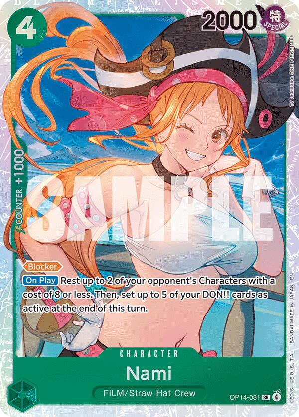 Nami OP14-031 (The Azure Sea's Seven)  - Foil | Good Games Morley