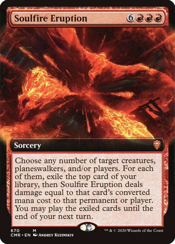 Soulfire Eruption 670 (Commander Legends)  - Extended Art Foil | Good Games Morley