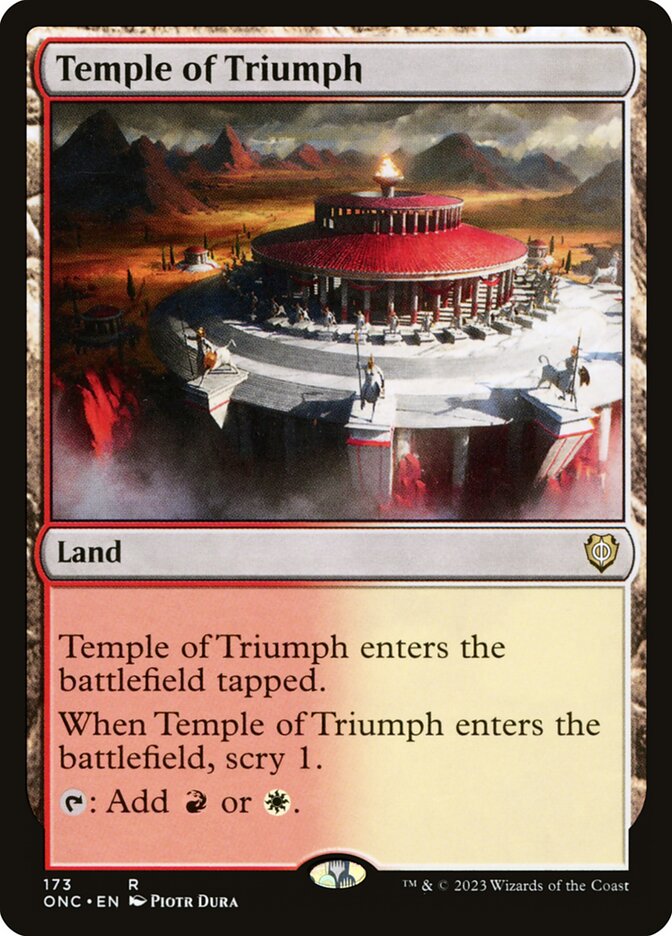 Temple of Triumph 173/28 (Commander: Phyrexia: All Will Be One)  | Good Games Morley