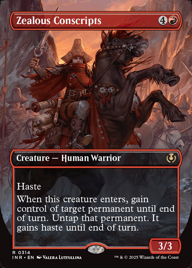 Zealous Conscripts 314/287 (Innistrad Remastered)  - Borderless Foil | Good Games Morley