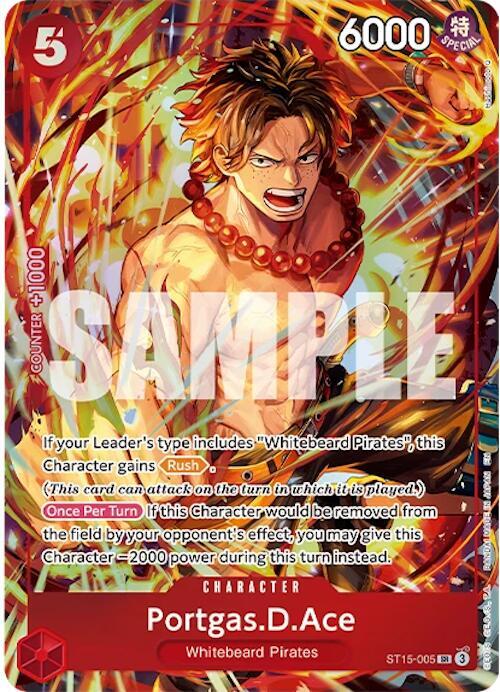 Portgas.D.Ace (Illustration Box Vol.5) ST15-005 (One Piece Promotion Cards)  - Foil | Good Games Morley