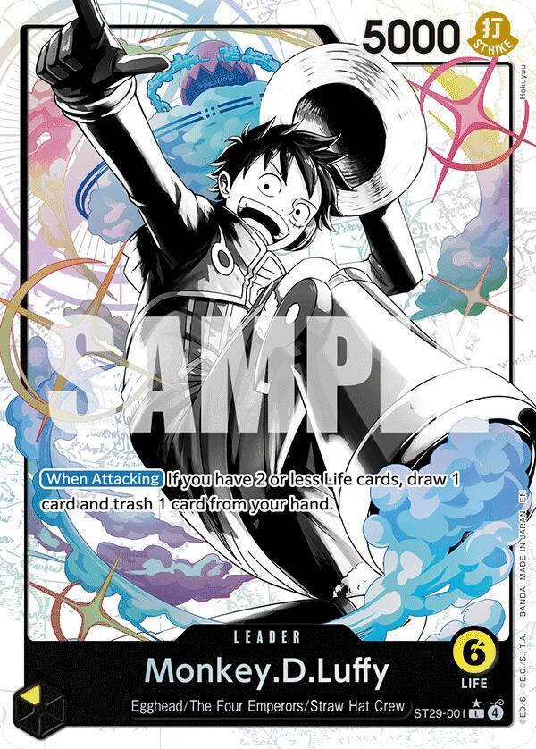 Monkey.D.Luffy (Parallel) ST29-001 (Starter Deck 29: Egghead)  - Parallel Foil | Good Games Morley