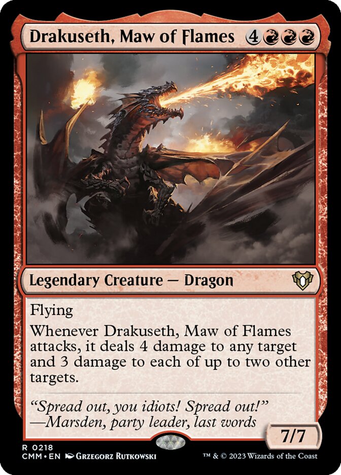 Drakuseth, Maw of Flames 218/451 (Commander Masters)  | Good Games Morley